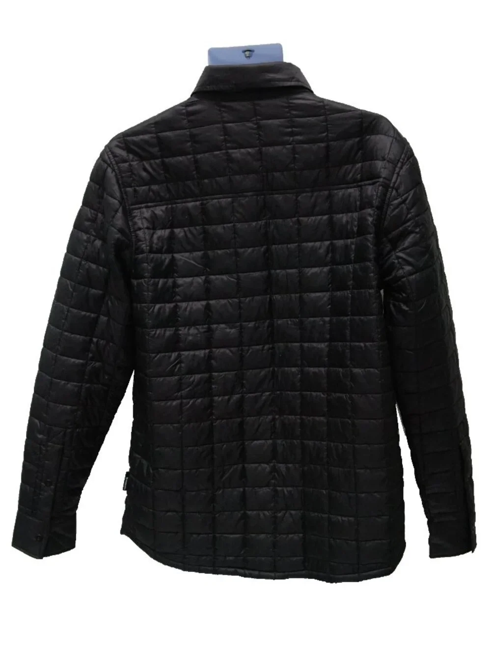 The North Face Mens Thermoball Eco Puffer Quilted Snap Down Shirt Jacket, Grey,M